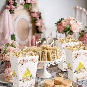 Boîtes à pop-corn Castle Princess avec boîte à bonbons au design gaufré pour <span class=keywords><strong>d</strong></span>écorations de fête Goodies Treat Popcorn Boxes - Product Image 4