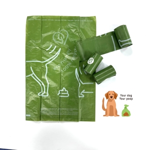 Bolsa Compostable Biodegradable de PBAT, Almidón de Maíz, 100% Compostable, Ecológica, para Basura, Desechos, Excrementos de Perro - Product Image 1