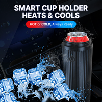 Tasse de refroidissement rapide portable, refroidisseur de batterie, tasse à café glacé chauffante et isotherme pour voiture avec couvercle, tasses personnalisées froides, refroidisseur