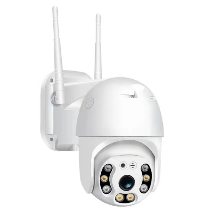 CCTV da Segurança home 8PCS Matriz luzes de detecção de movimento de Rotação de 360 Wi-fi câmera PTZ 1080P