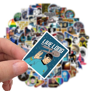 ZY0860C 100 pièces/paquet Autocollants imperméables <span class=keywords><strong>Star</strong></span> <span class=keywords><strong>Trek</strong></span> pour bagages, guitare, skateboard, décoration - Product Image 4