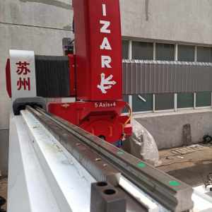 Hizar 5 trục cầu cắt Saw hqq5 + 4 trục đá khắc CNC Router đá Máy - Product Image 4