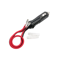 Câble d'alimentation pour allume-cigare de voiture 12V avec prise mâle et borne à balle, gaine isolante en PVC