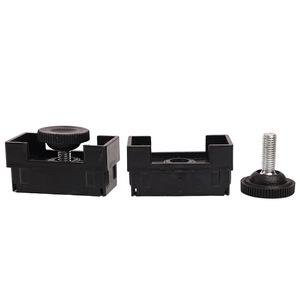 <b>Adjustable</b> Furniture Leg Black Plastic <b>Square</b> Base With Screw Easy Installation For Furniture Stability - Product Image 4