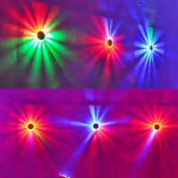 Barre lumineuse LED UFO tournante à changement de couleur automatique RGB 8W 48LEDs pour scène, discothèque, fête, DJ, club, pub, musique