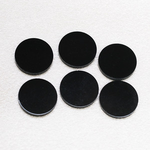 도매가 블랙 오닉스 원형 디스크/6mm-15mm 더블 플랫 블랙 아게이트 천연 보석 비즈 - Product Image 1