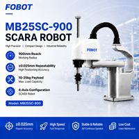 Robot SCARA FOBOT con Capacidad de Carga de 25 kg, Brazo Robótico de 4 Ejes y Alcance de 900 mm, Robot Industrial de Alta Resistencia para Ensamblaje y Clasificación, Precio de Fábrica, PLC