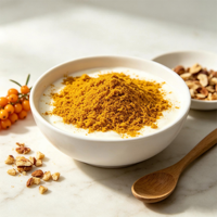 Poudre d'argousier de qualité alimentaire supérieure pour boissons solides, smoothies et boissons santé
