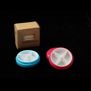 Mini 4 Compartment Pill Box Colorful Portable Medicine Organizer With Dividers For Daily Use - Product Image 4