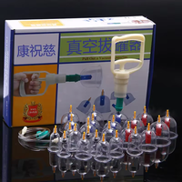 Vente en gros ensemble de ventouses sous vide en plastique traditionnel chinois 32 tasses Massage thérapeutique Hijama 18 tasses pour le style du feu arrière
