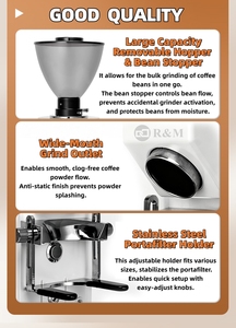 เครื่องบดกาแฟแบบมืออาชีพขนาด 64 มม. แบบใบมีดแบน สำหรับบดเมล็ดกาแฟเอสเพรสโซ ใช้ในเชิงพาณิชย์ - Product Image 4