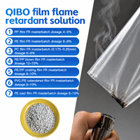 Masterbatch Qibo PE PP ABS ignifuge et antistatique pour le moulage de tuyaux et de fibres, qualité UL94 pour le film soufflé et le tirage