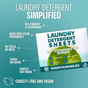 Eco Friendly strisce di biancheria fresca profumo di lino 60 carichi per il detersivo per bucato per bambini - Product Image 5