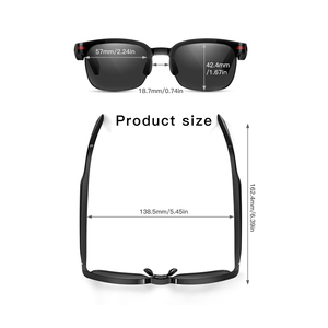 GS200 Smart Glasses for Men Women with Call <b>Sunglasses</b> Frame and Black Legs Music Switching Answer the Phone for Indoor Outdoor - Product Image 6