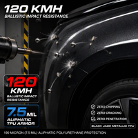 Film de protection automobile en vinyle TPU noir brillant jade métallisé, auto-réparateur aliphatique, pour enveloppement de véhicule