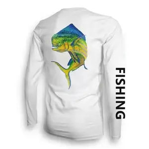 Abbigliamento da pesca di alta qualità UPF50 maglia da pesca con protezione solare t-shirt a maniche lunghe da pesca anti-uv ad asciugatura rapida