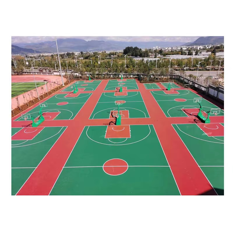 High Quality Outside Basketball Court Flooring Solutions