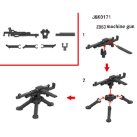 Figuras en Miniatura, Accesorios de Juguete para Armas, Pistola de Plástico para Armar, Réplica de AK 47, Armas de Fuego en Miniatura, Juego de Bloques de Construcción