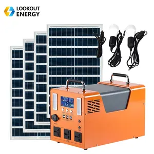 280000毫安太阳能系统电能1008Wh家用太阳能便携式发电机，带面板完成设置220v
