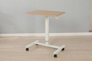 โต๊ะเคลื่อนที่ปรับความสูงได้โต๊ะโซฟาโต๊ะแบบพกพาโต๊ะคอมพิวเตอร์แล็ปท็อปพร้อมโครงโลหะและล้อกลิ้ง - Product Image 6