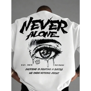 เสื้อยืดผู้ชายไซส์ใหญ่ ผ้าฝ้าย 100% สไตล์วินเทจ ระบายอากาศได้ดี เป็นมิตรกับสิ่งแวดล้อม รับผลิตตามสั่งขายส่ง พร้อมโลโก้ด้านหลังและงานพิมพ์แบบรีดร้อน - Product Image 3