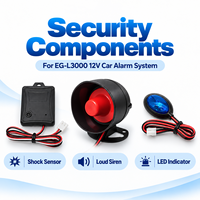 Système d'alarme universel 12V pour voiture, code d'apprentissage, verrouillage centralisé, anti-hijacking EG-L3000, sécurité véhicule (vente en gros)