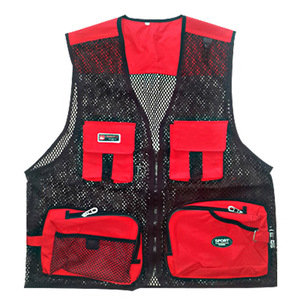 Chaleco Deportivo para Exteriores, Multibolsillos, Ligero, de Malla, Verde Oscuro, Fibra de Poliéster BG2015 - Product Image 4