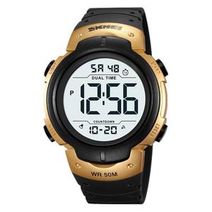 Skmei Men's Digital Sports Watch 50M Water Resistant TPU Strap Dual Time Countdown Outdoor Electronic Watch - Product Image 5