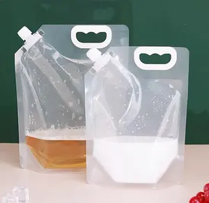 Reusable Water Squeeze Bag Food Refillable Pouches Liquid Packages Juce Jelly Drink Bolsas Para Bebidas Spout Juice Pouch Bag