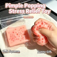 Jouet sensoriel anti-stress en gelée souple, simulation d'éclatement de boutons, cadeau amusant pour farces