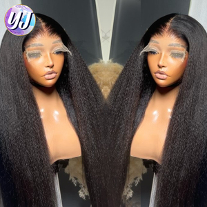 <span class=keywords><strong>Parrucche</strong></span> Kinky Straight 5x5 Senza Colla, Parrucca Lace Front Pre-Tagliata, Parrucca di <span class=keywords><strong>Capelli</strong></span> Umani Yaki Straight per <span class=keywords><strong>Donna</strong></span>, Densità 250% - Product Image 3