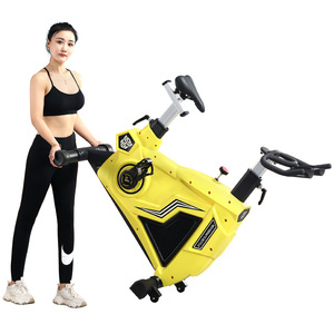 Vélo d'exercice aérobie pour la maison, avec transmission par courroie en acier, contrôle magnétique vertical, résistance au vent dynamique, charge maximale de 150 kg - Product Image 5