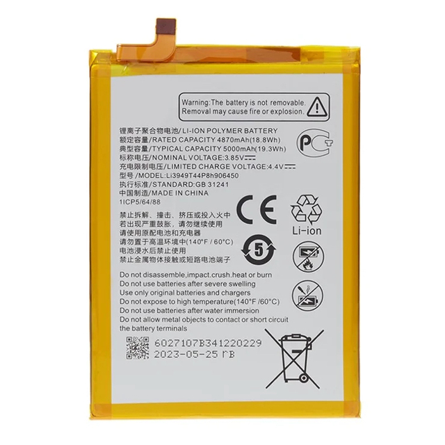 Chinese Factory 3.85V 5000mAh Li3949T44P8h906450 for ZTE Blade 20 Smart V Smart 1050