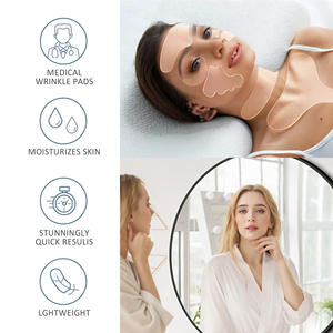 Adhesivo de silicona de grado médico antienvejecimiento, 11 Uds., almohadillas antiarrugas para el cuello y el pecho seguras para la piel, parches antiarrugas faciales reutilizables para la noche - Product Image 4