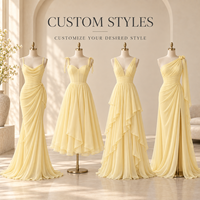Robe longue OEM pour femme en mousseline drapée, taille froncée, bretelles spaghetti, jupe superposée, longueur ras du sol, robe de soirée formelle