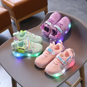 LED toddler baby 1 to 4 years old other trendy Anti-Slippery outdoor kids shoes sepatu yang dipimpin