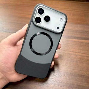 Coque magnétique pour iPhone 17 Pro, nouveau modèle, en <span class=keywords><strong>TPE</strong></span> doux pour la peau, motif style Ins, couleurs contrastées, motif CD - Product Image 3