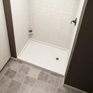 <span class=keywords><strong>Receveur</strong></span> <span class=keywords><strong>de</strong></span> <span class=keywords><strong>douche</strong></span> en pierre artificielle blanche, antidérapant, surface solide - Product Image 5