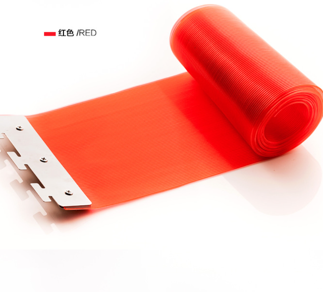 Flexible PVC PE ABS Transparent Outdoor Door Strip Curtain Film Roll 38mm Size Customized Shapes ISO9001 Certified SZY Brand DXF
