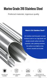 Approvisionnement d'usine Marine Quincaillerie Bateau En Acier Inoxydable Piscine Ménage Pliable Multi-usages Extension Escabeau - Product Image 6