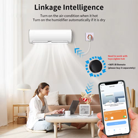WALE Tuya Zigbee Home Protector, capteur d'humidité et de température intelligent Tuya pour intérieur, hygromètre, thermomètre, alarme, affichage, compatible Google Home