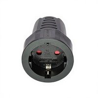 2 prises mâles Schuko 250V 16A, prise de courant électrique, norme européenne