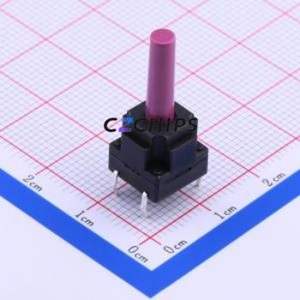 TSW101G238-250 Tactile Switch Through hole Component (THT) Switch Single Pole Single Throw Round Button 2.3N Through Hole - Product Image 1