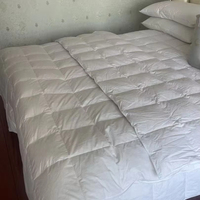 Weiße Entenfedern & Daunen Bettdeckenfüllung Baumwollstoff Daunenfüllung Flauschige Weiße Bettdecke Duvet-Einsatz Warme Steppdeckenfüllung