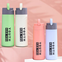 Usine en gros thé bouteille d'eau en verre bouteille d'eau potable 400ml verre vide ventouses 13oz 40OZ verre thermos tasse
