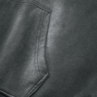 Prix d'usine – Sweat à capuche pour homme avec patchwork brodé, fermeture éclair intégrale, double couche, masque intégré, procédé de lavage, en coton épais