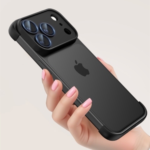 เคสกันกระแทก 4 มุม TPU แบบไร้ขอบ สำหรับ iPhone 14 15 16 17 <span class=keywords><strong>Pro</strong></span> Max พร้อมฝาปิดเลนส์กล้องแบบกระจก - Product Image 6