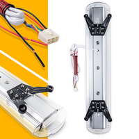 Barra de luz estroboscópica DE EMERGENCIA LED de 47 pulgadas y 220W, luz de advertencia intermitente ámbar azul amarillo para montaje en techo, seguridad y coches de emergencia
