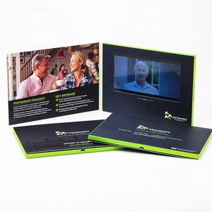 Caja de folleto de vídeo para publicidad, producto electrónico de regalo, tarjetas de agradecimiento profesional, lcd - Product Image 2