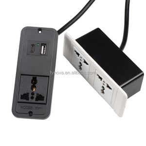 Tiêu chuẩn Châu Âu điện dải EU ổ cắm văn phòng bàn nhúng <span class=keywords><strong>USB</strong></span> và TYPE-C sạc nhanh sạc với <span class=keywords><strong>2</strong></span> AC cửa hàng - Product Image 3